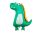 Zöld dinoszaurusz fólia lufi