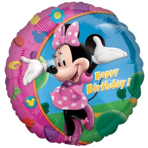 Minnie egér szülinapi fólia lufi