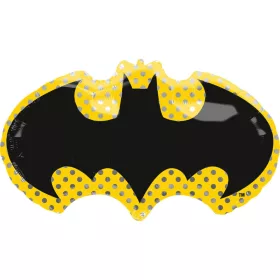 Sárga-fekete batman fólia lufi