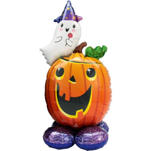 Halloween tök dekoráció levegős fólia lufi figura