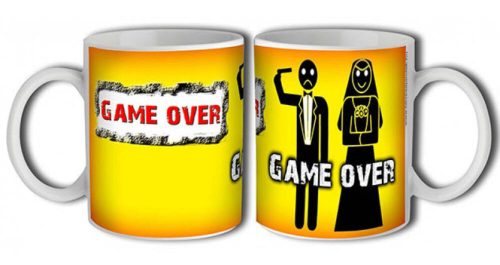Game over bögre
