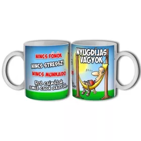 Pihenős nyugdíjas vagyok bögre