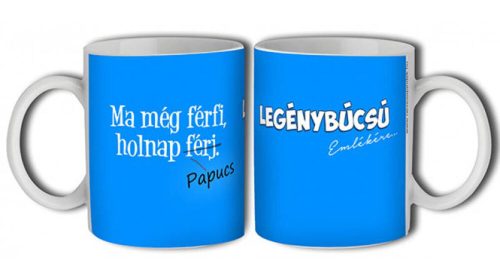 Legénybúcsú emlékére bögre