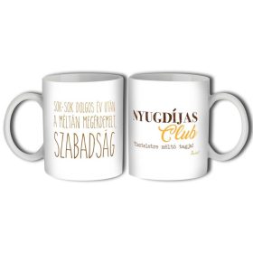 Nyugdíjas club bögre