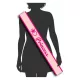 Rózsazsín princess vállszalag