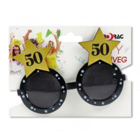 Arany csillagos 50 szülinapi szemüveg