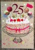 Tortás 25 szülinapi képeslap