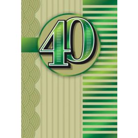 Elegáns 40 szülinapi képeslap