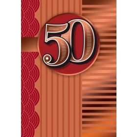 Elegáns 50 szülinapi képeslap