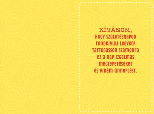 Vidám figurás számozható szülinapi képeslap