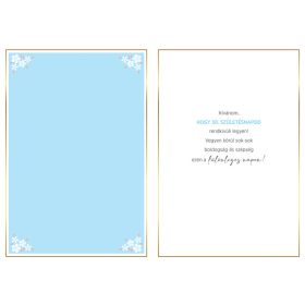 Virágos 30 szülinapi képeslap