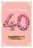 Konfettis 40 szülinapi képeslap
