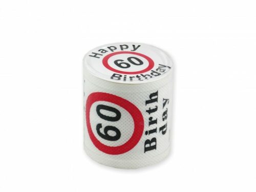 60 happy birthday wc papír