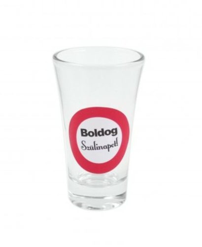 Boldog születésnapot pálinkás pohár