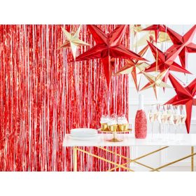 Piros fólia függöny