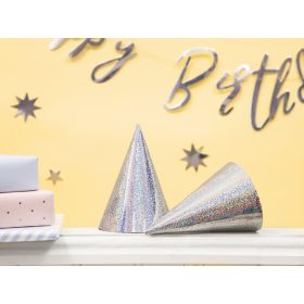 Ezüst parti csákó 6 db