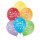 Színes hangjegyes boldog születésnapot latex lufi 6 db