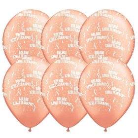 Rose gold boldog születésnapot szöveges latex lufi