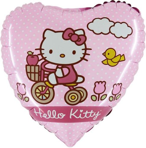 Biciklis hello kitty fólia lufi