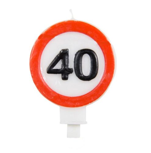 Sebességkorlátozó tortagyertya 40 szülinapra