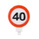 Sebességkorlátozó tortagyertya 40 szülinapra