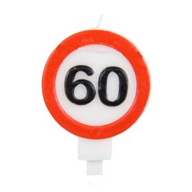 Sebességkorlátozó tortagyertya 60 szülinapra
