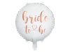 Rose gold fehér bride to be fólia lufi