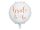Rose gold fehér bride to be fólia lufi