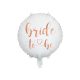 Rose gold fehér bride to be fólia lufi