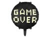 Kerek fekete game over fólia lufi