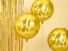 Arany 40 szülinapi fólia lufi