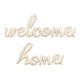 Capuccino barna welcome home fólia lufi felirat
