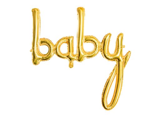 Arany baby fólia lufi felirat
