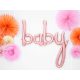Rose gold baby fólia lufi felirat