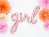 Rose gold girl fólia lufi felirat