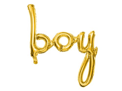 Arany boy fólia lufi felirat