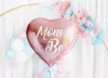 Rózsaszín mom to be szív fólia lufi
