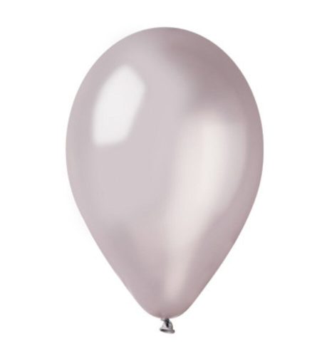 Ezüst metál lufi 15 cm