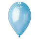 Világoskék metál lufi 28 cm