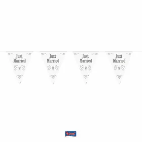 Galambos esküvői zászló füzér 10 m