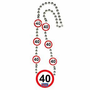 Sebességkorlátozó 40. szülinapi nyaklánc