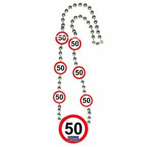 Sebességkorlátozó 50. szülinapi nyaklánc