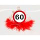 Piros tollas 60 szülinapi tiara