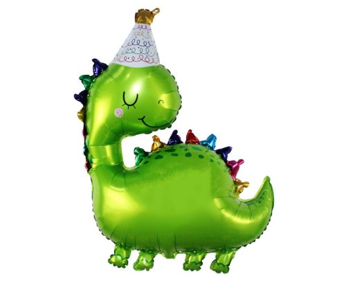 Party csákós cuki dino fólia lufi