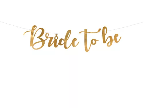 Gyűrűs arany bride to be felirat