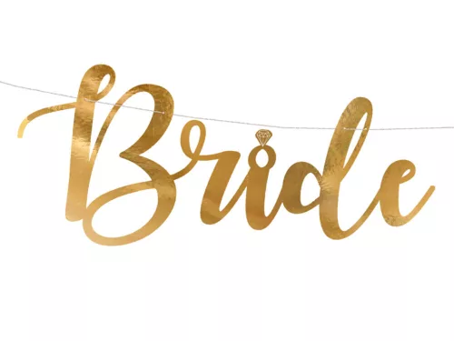Gyűrűs arany bride to be felirat