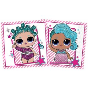 Rózsaszín csíkos lol baba szalvéta 20 db