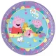 Vidám peppa malac család tányér 8 db