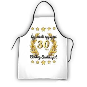 30 szülinapi kötény arany csillagos