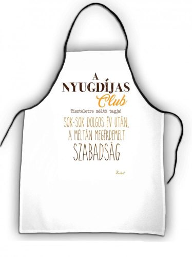 Nyugdíjas Club kötény